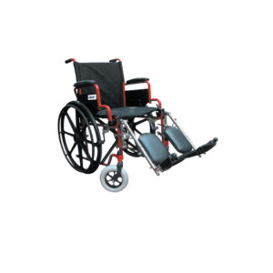 Silla de ruedas de 18", en acero esmaltado y tapizado en lona, Drive