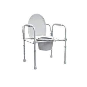 Cómodo de 18" c/estructura plegable de acero esmaltado en color gris, Drive