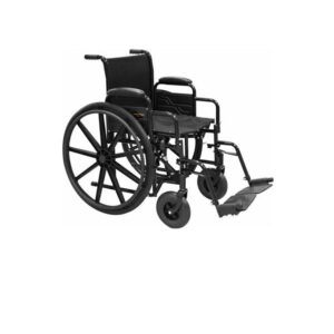 Silla de ruedas estándar c/asiento de 18″, ruedas de policarbonato, Ligthning