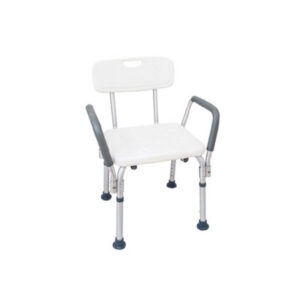 Banco de ducha con respaldo c/estructura de aluminio, Eko Mobility