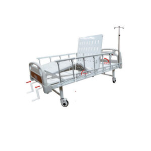 Cama manual tipo hospitalaria de lujo con ruedas, en acero esmaltado, Eko Mobility