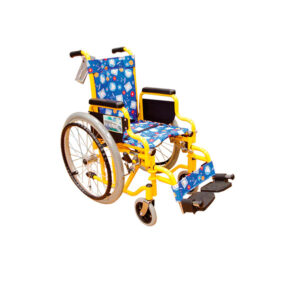 Silla de ruedas infantil Kiddys de 13" c/ruedas delanteras de 6", Reactiv