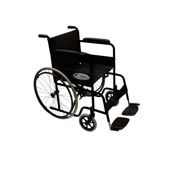 Silla de ruedas económica Activ2 c/brazos y descansapies fijos, Reactiv - Image 4