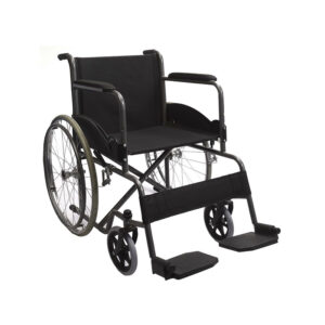 Silla de Ruedas Básica de Acero color Negro, Mobicare