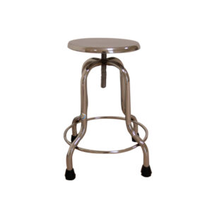 Banco giratorio cromado sin ruedas, ReActiv