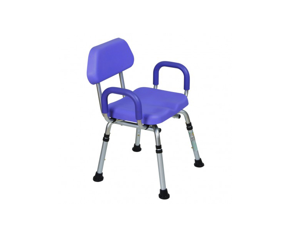 Banco para Ducha de Aluminio con Respaldo y Descansabrazos Desmontables, ReActiv