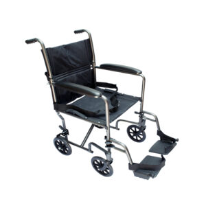 Silla de Traslado Marmoleada Gris con Negro de 19", Medical Store