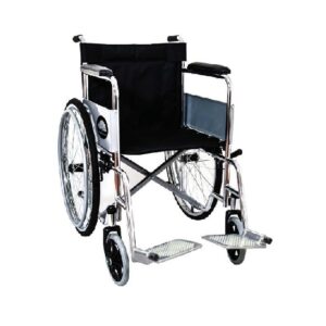 Silla de ruedas estándar c/asiento de 18", de acero cromada, Eko Mobility